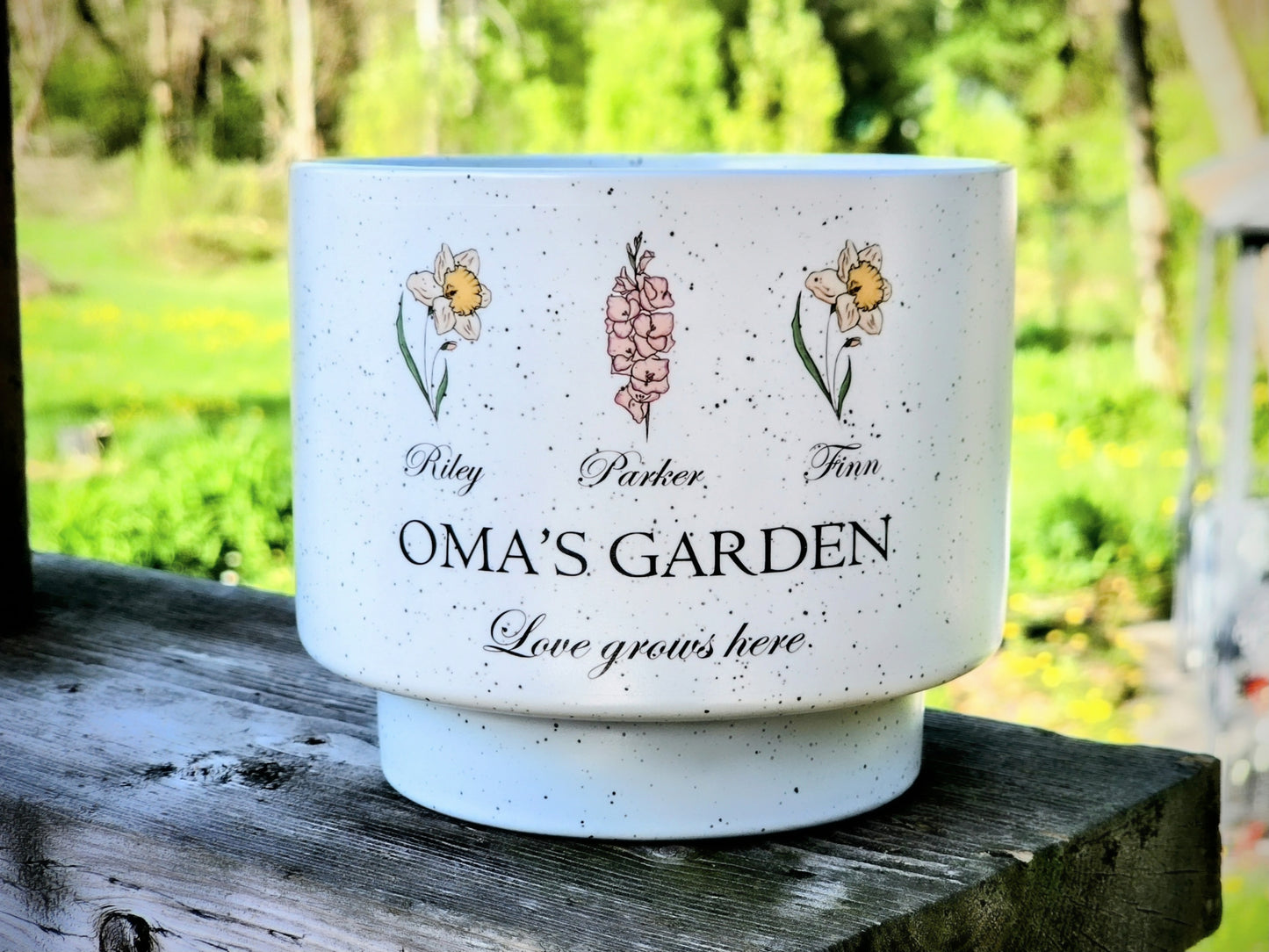 Personalized Garden Flower Pot