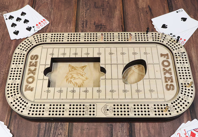 Football Cribbage Board