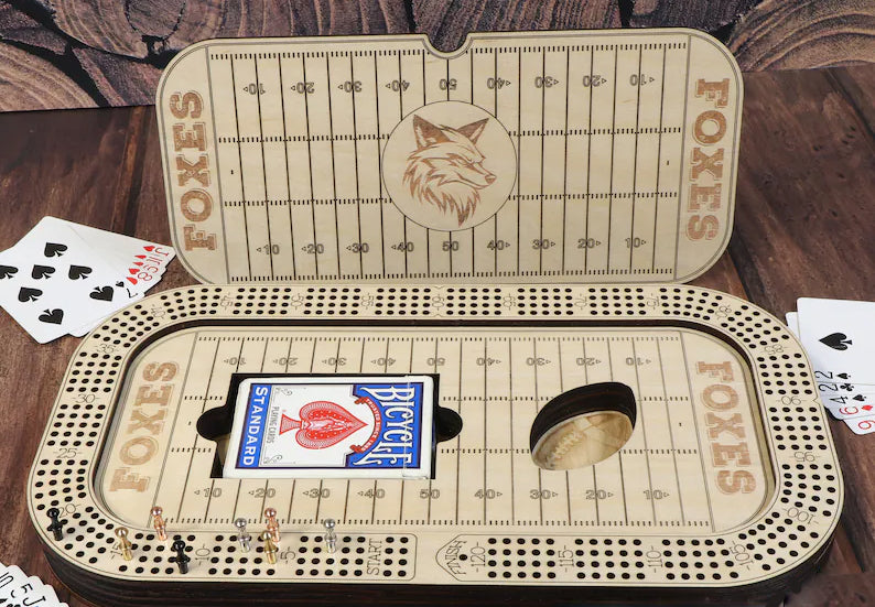 Football Cribbage Board