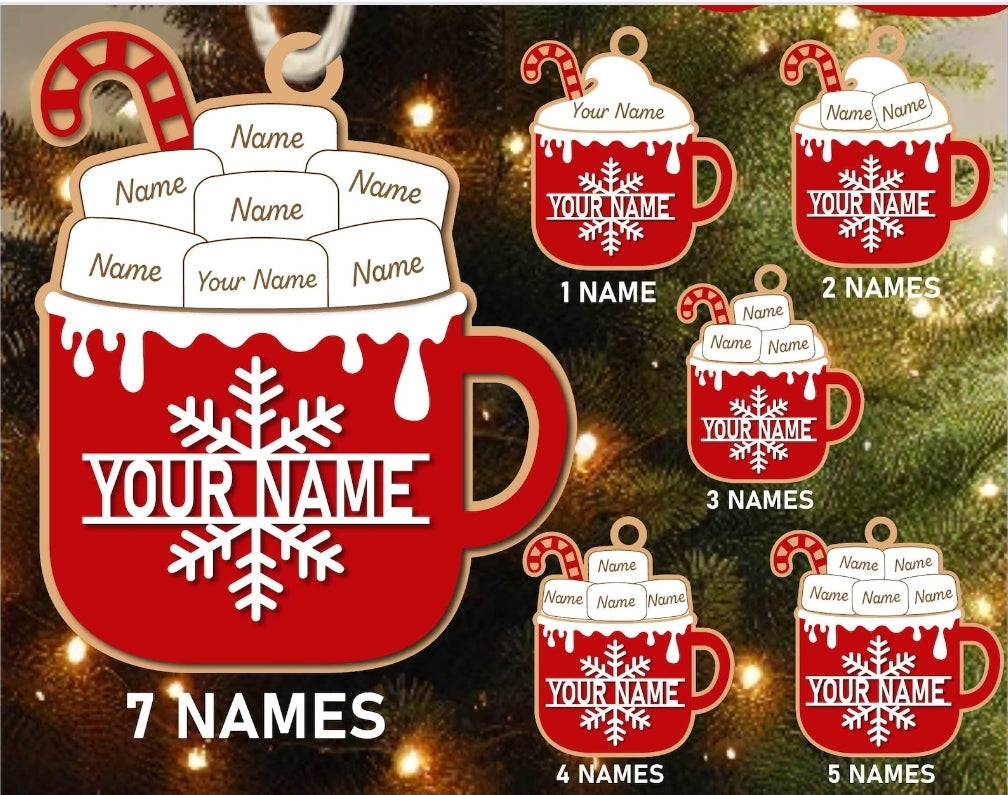Family Hot Chocolate Ornament