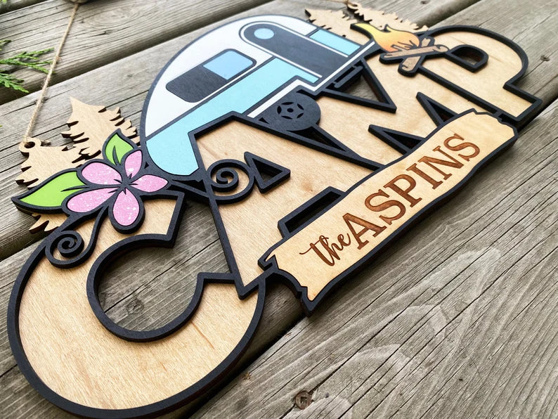 Camp Camper Sign