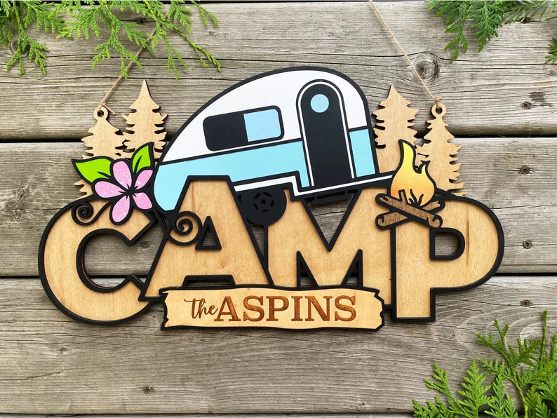 Camp Camper Sign