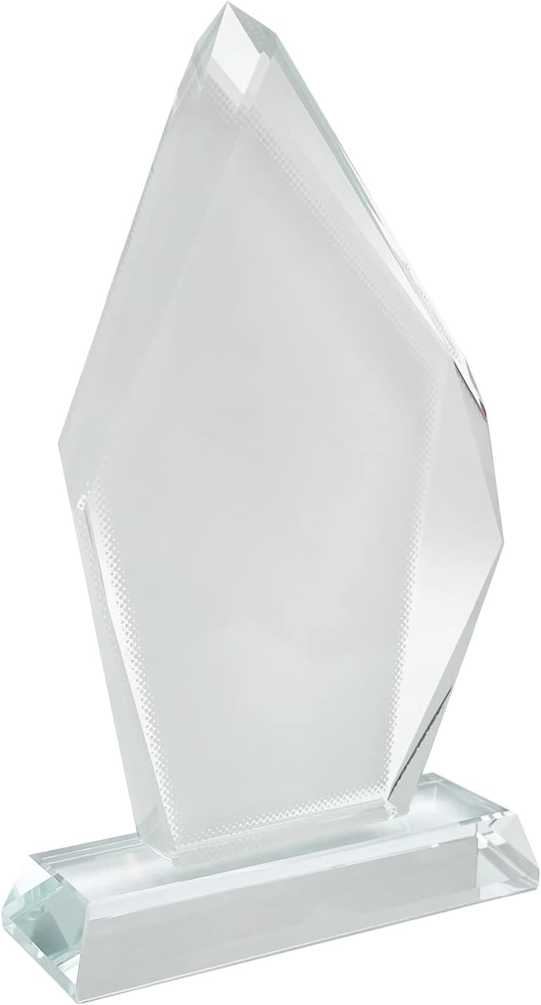 Glass Crystal Tabletop Photo Plaque