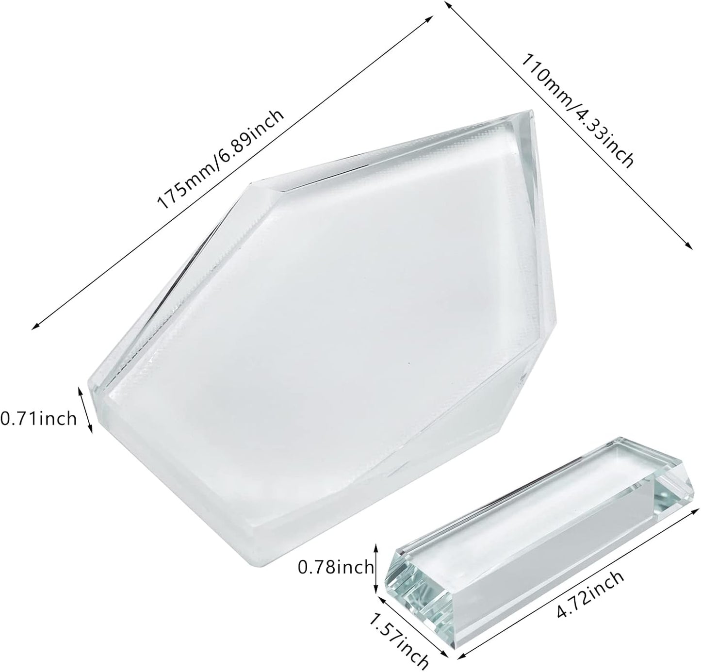 Glass Crystal Tabletop Photo Plaque