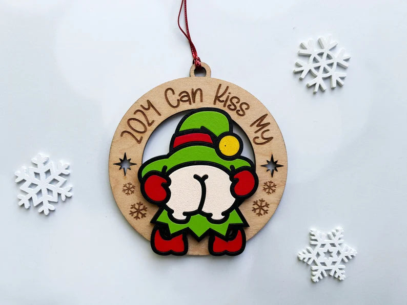 Jingle Butt Christmas Ornament