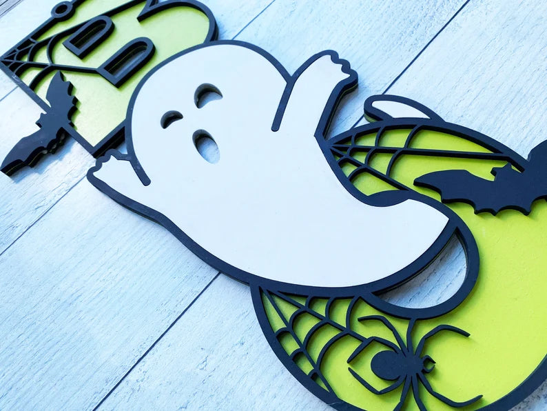 Ghost Boo Sign