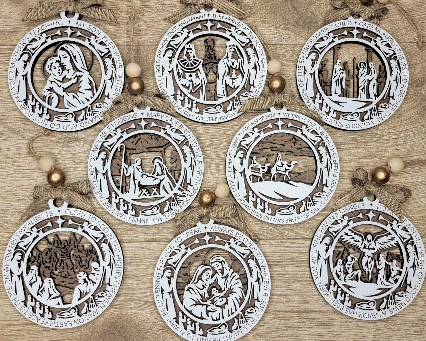 Christmas Story Nativity Ornaments