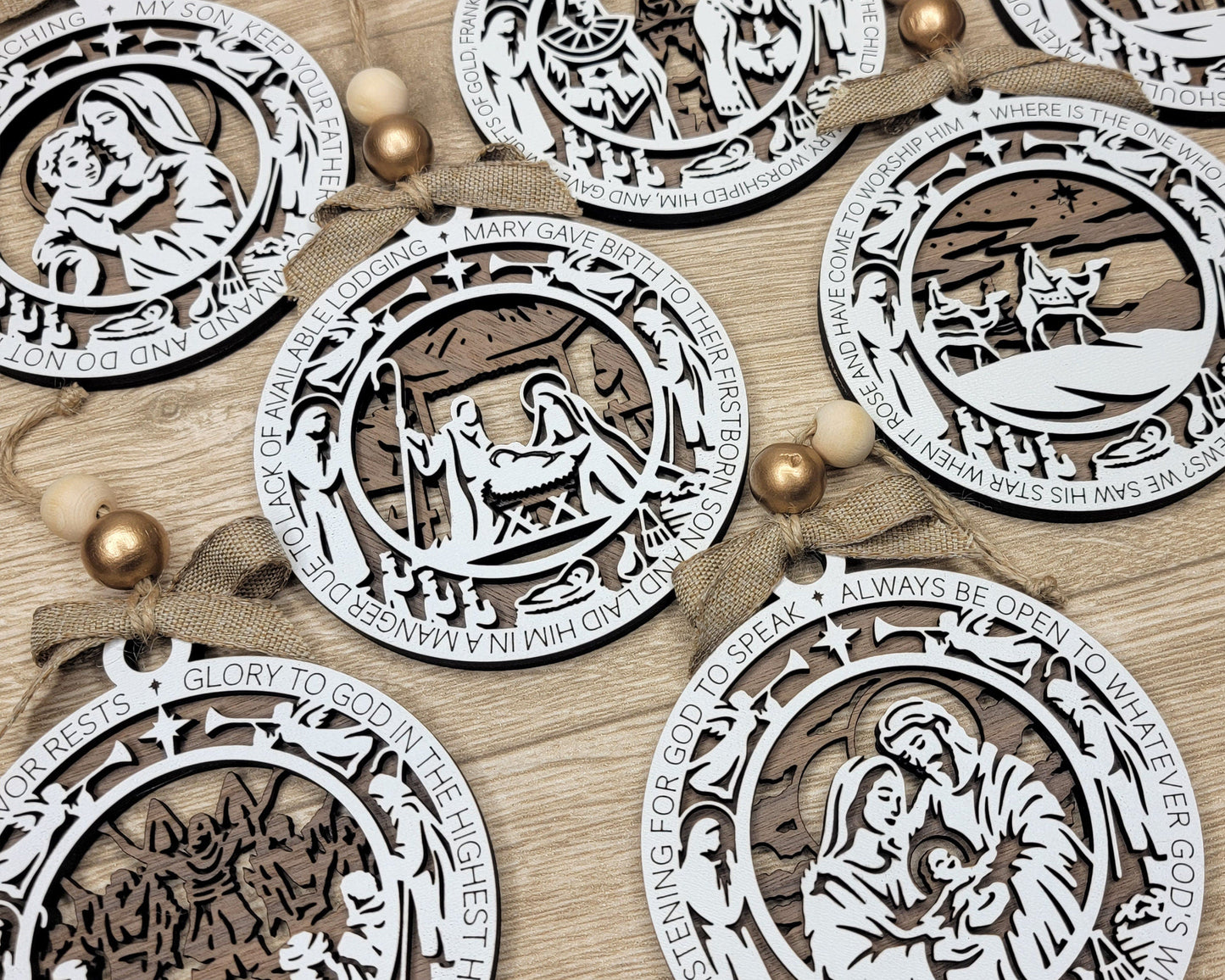 Christmas Story Nativity Ornaments