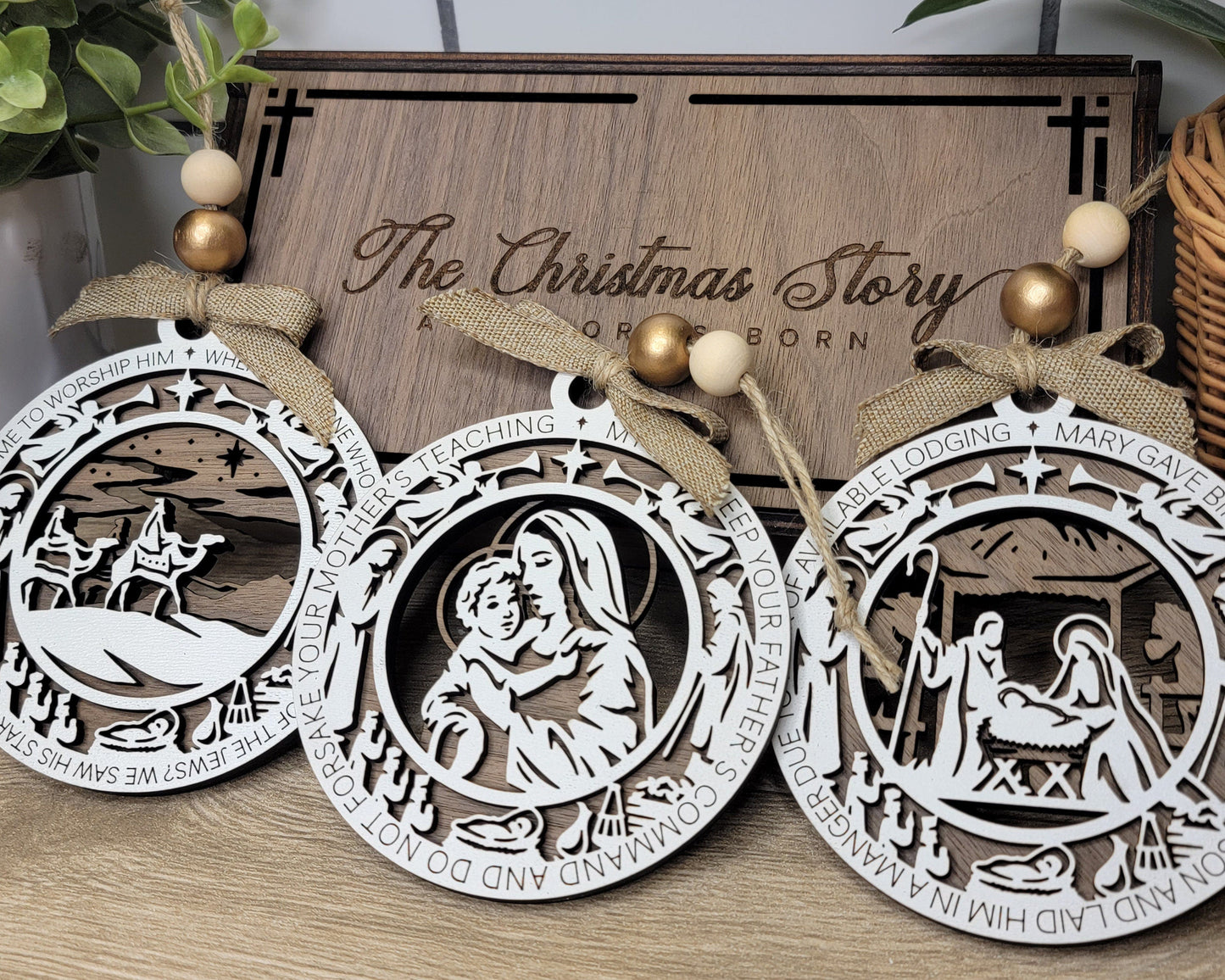 Christmas Story Nativity Ornaments