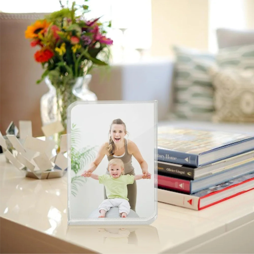 Glass Crystal Tabletop Photo Plaque