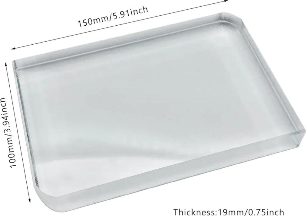 Glass Crystal Tabletop Photo Plaque