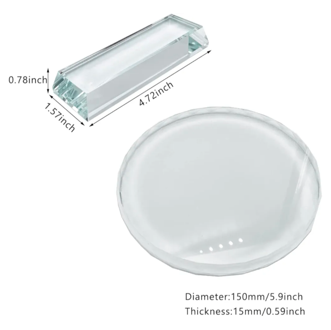 Glass Crystal Tabletop Photo Plaque