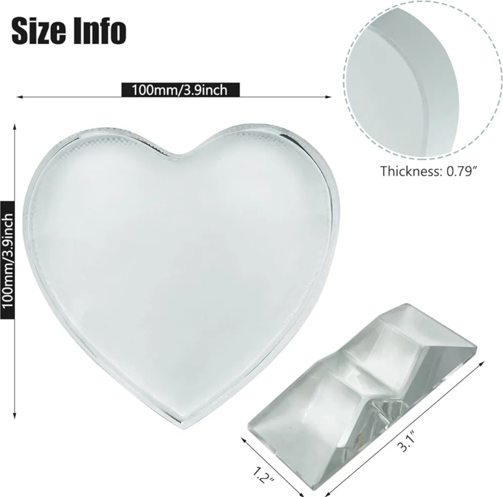 Glass Crystal Tabletop Photo Plaque