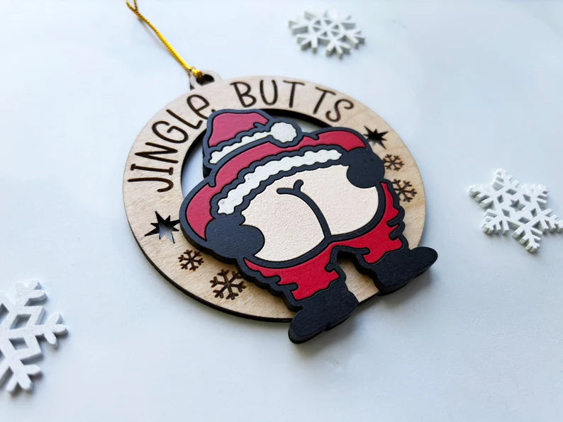 Jingle Butt Christmas Ornament