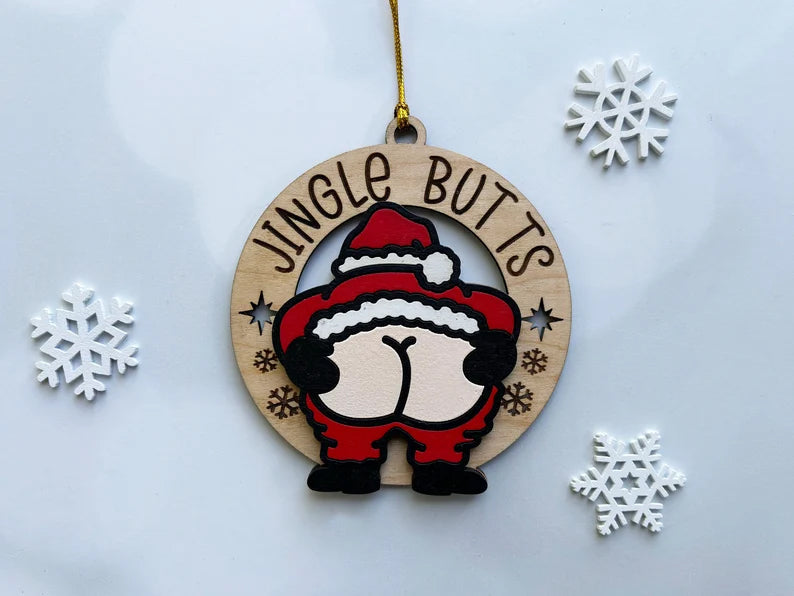 Jingle Butt Christmas Ornament