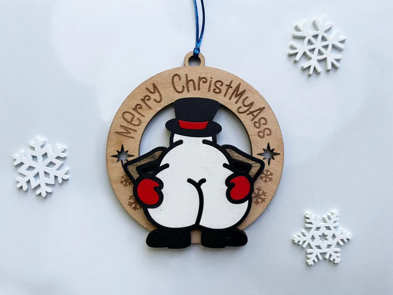 Jingle Butt Christmas Ornament