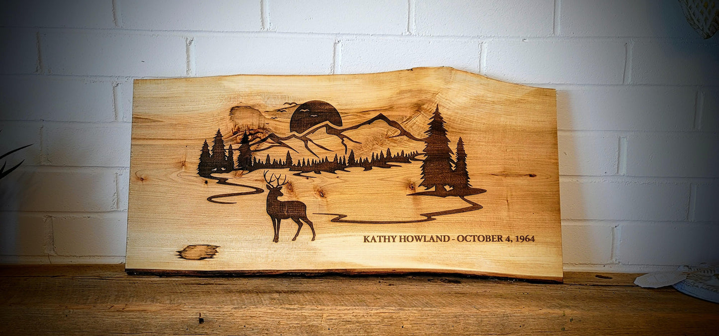 Charcuterie Board - Live Edge Maple