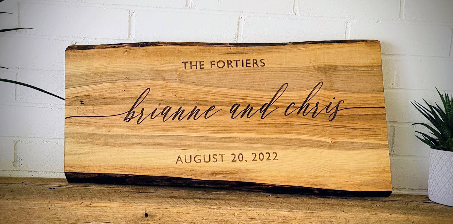 Charcuterie Board - Live Edge Maple