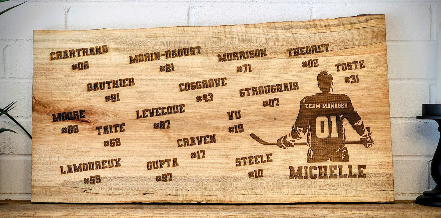 Charcuterie Board - Live Edge Maple