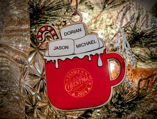 Family Hot Chocolate Ornament