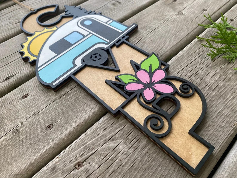 Camp Camper Sign