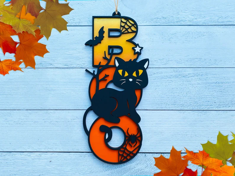 Cat Boo Sign