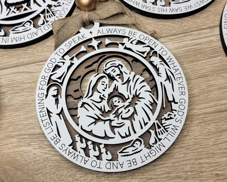 Christmas Story Nativity Ornaments