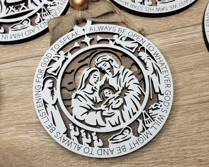 Christmas Story Nativity Ornaments