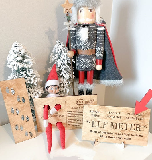 Elf on the shelf postcard