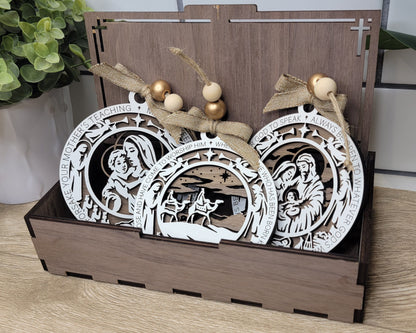 Christmas Story Nativity Ornaments