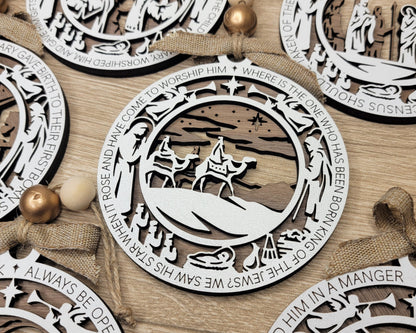 Christmas Story Nativity Ornaments