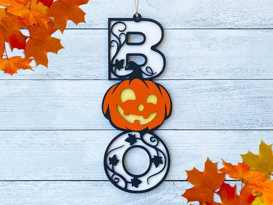 Pumpkin Boo Sign